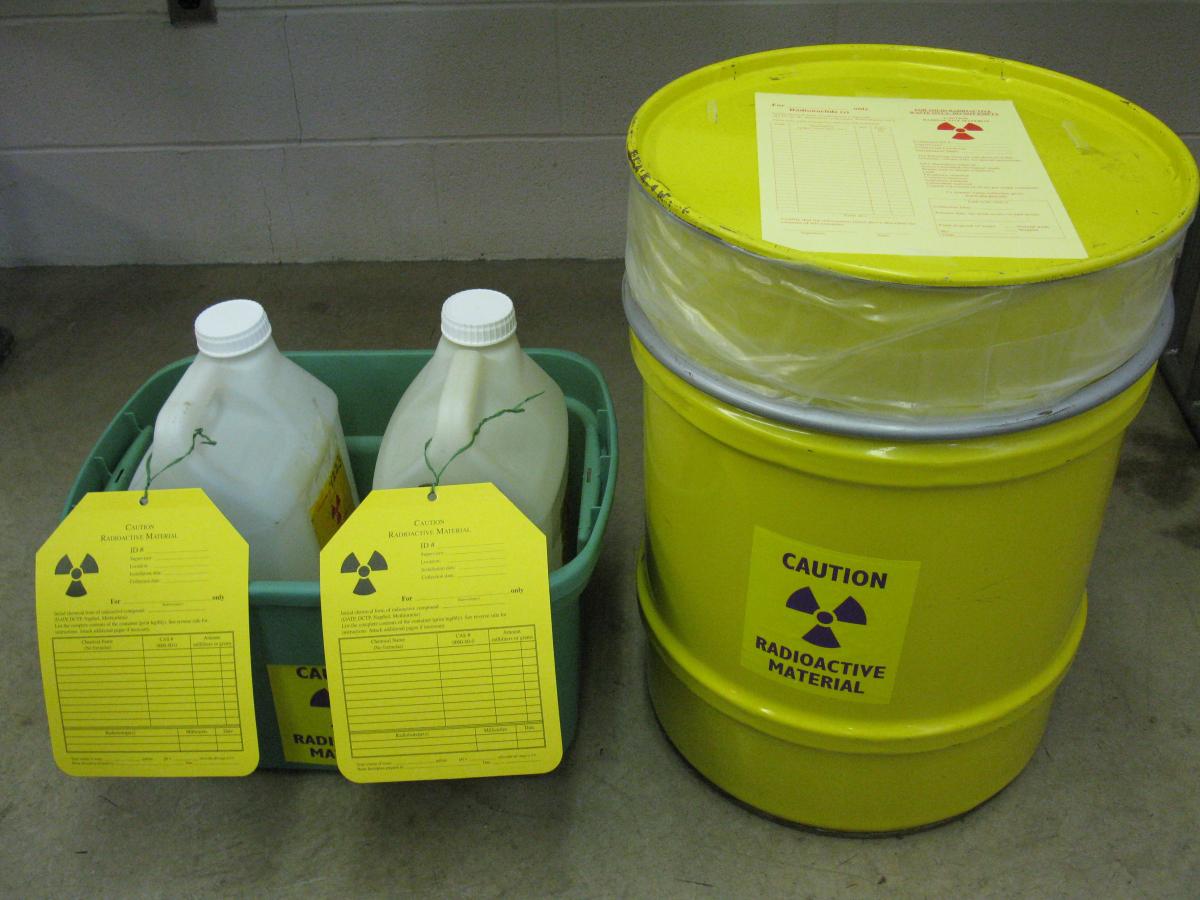 Radioactive waste containers